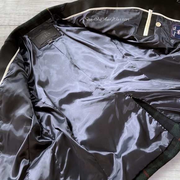 J.Crew Collection satin lapel Campbell tartan plaid wool blazer *shop@iamwarrior - Picture 11 of 12